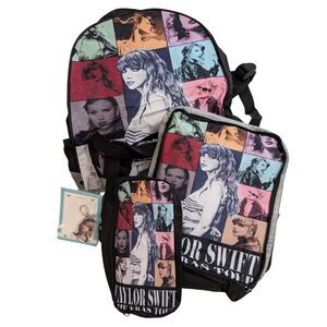 🎤 Eras Tour 3-Piece Backpack Set Kids Music Fan School Travel Bag & Keychain